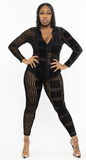 Vixen Jumpsuit Black Party