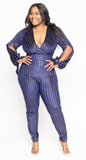 Blue Speckle Jumpsuit