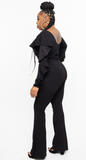 Prime Time Ruffled Jumpsuit