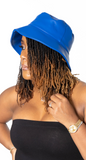 Faux Leather Bucket Hat